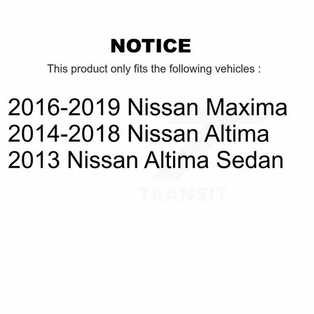 Tor Front Steering Tie Rod End Kit For Nissan Altima Maxima KTR-103892